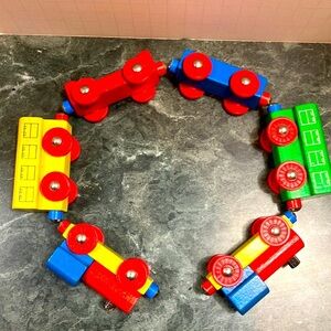 Wooden Trains. D